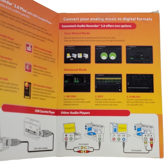 Honestech Audio Recorder 3.0 Plus with USB Cassette Player - Picture 8 of 9